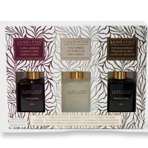 NIB Sand + Fog Reed Diffuser Set